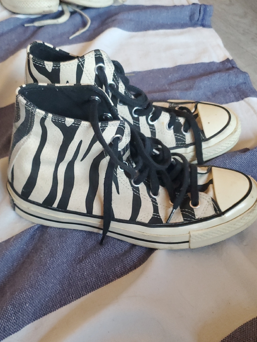 Zebra Print Chuck Taylors
